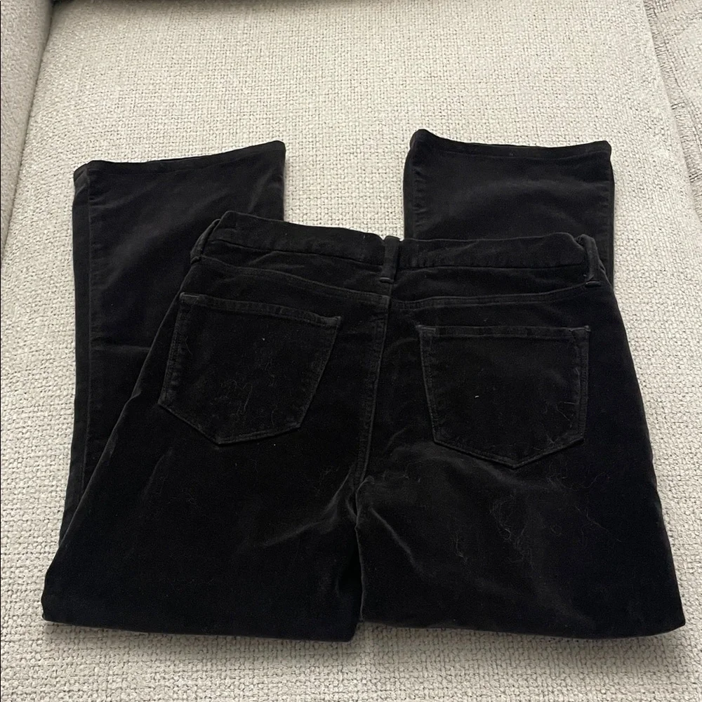 Frame Denim Le Crop Mini Boot Charcoal Velvet Pants - Picture 4 of 7